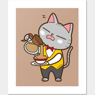 Waiter cat Posters and Art